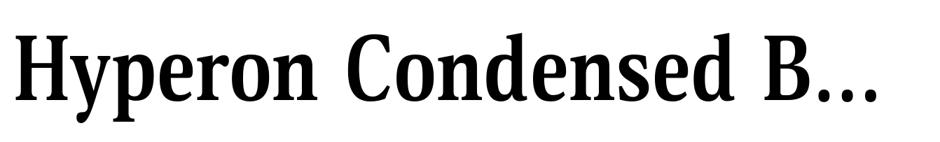 Hyperon Condensed Bold